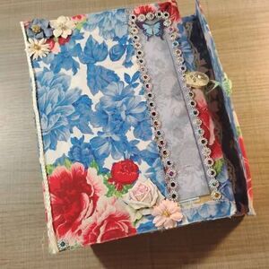 Handmade Junk Journal: "Bluebell Rose"
